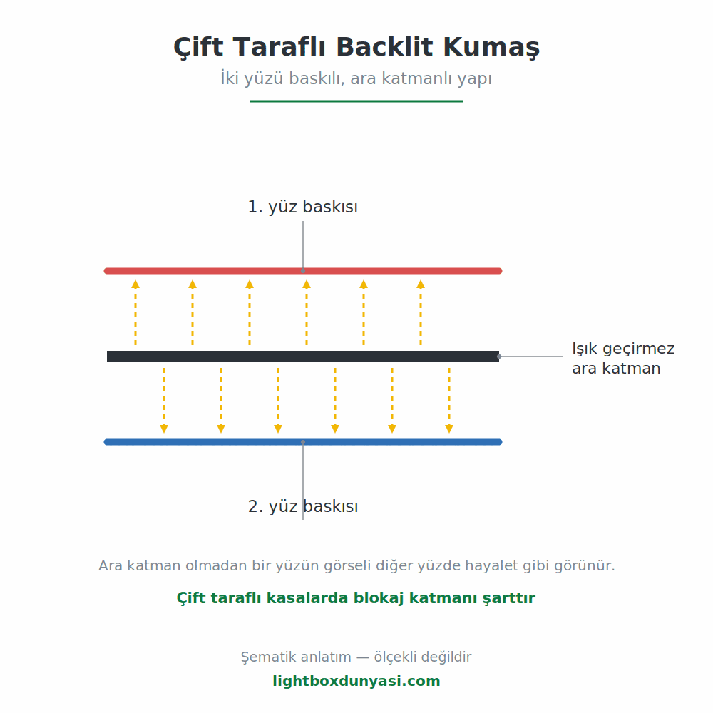 Çift Taraflı Backlit Kumaş (Blokaj Katmanlı) - Lightbox Dünyası