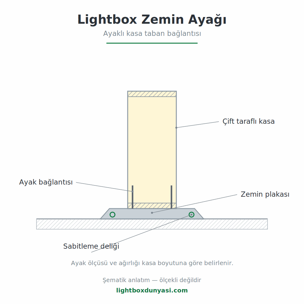 Lightbox Zemin Ayağı - Lightbox Dünyası