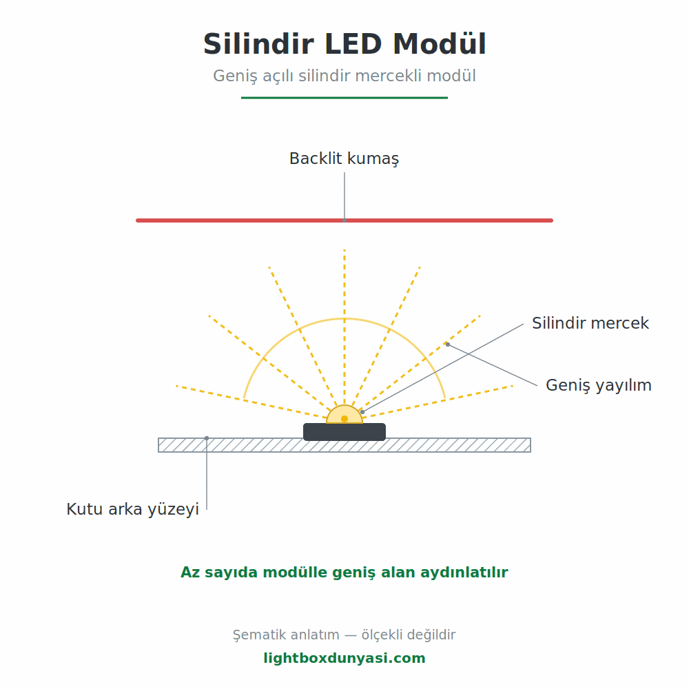 Silindir (Mercekli) LED Modül - Lightbox Dünyası